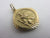 Georg Jensen 9k Gold St Christopher Pendant Charm Vintage 1970