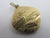 Georg Jensen 9k Gold St Christopher Pendant Charm Vintage 1970