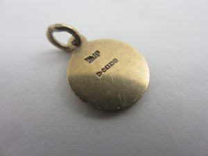St Christopher 9k Gold Pendant Charm Vintage 1959 Chester Hallmark