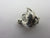 Turkey Bird Sterling Silver Charm or Pendant Vintage c1960
