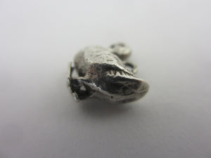 Turkey Bird Sterling Silver Charm or Pendant Vintage c1960