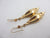 Dangling Ear Pendant Earrings 9k Gold Victorian Style