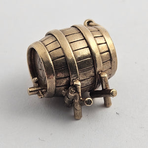 XXX Beer Barrel 9k Gold Charm or Pendant Vintage 1966