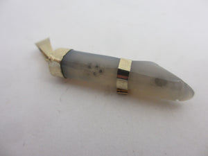 Agate Figa Hand Fist Pendant Vintage c1980