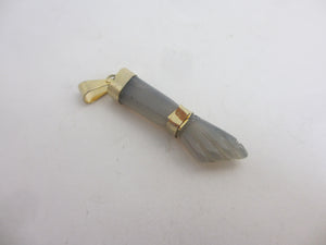Agate Figa Hand Fist Pendant Vintage c1980