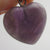 Ametyst Heart Pendant Sterling Silver Bale Vintage c1980