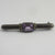 Amethyst in Sterling Silver Bar Brooch Pin Vintage Art Deco c1920