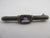 Amethyst in Sterling Silver Bar Brooch Pin Vintage Art Deco c1920