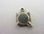 Smokers Ashtray Sterling Silver Charm or Pendant Vintage c1960