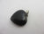 Blue Goldstone Heart Pendant Sterling Silver Bale Vintage c1980