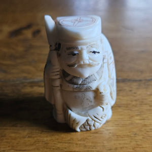 Carved Bone Japanese Netsuke Figure Vintage