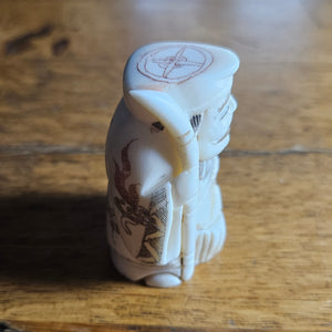 Carved Bone Japanese Netsuke Figure Vintage