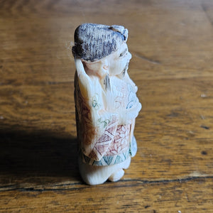 Carved Bone Japanese Netsuke Figure Vintage