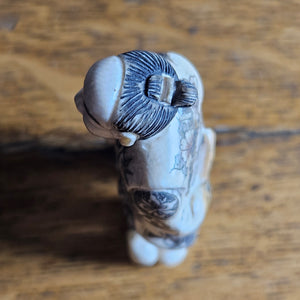 Carved Bone Japanese Netsuke Figure Vintage