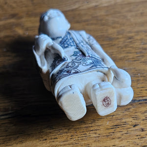Carved Bone Japanese Netsuke Figure Vintage