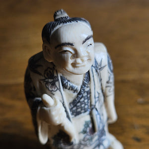 Carved Bone Japanese Netsuke Figure Vintage