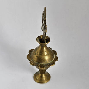 Brass Scent or Eye Kohl Bottle Vintage Art Deco