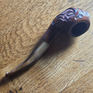 Briar Wood Smoking Pipe Vintage Art Deco c1930