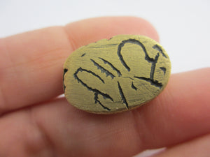 Bronze Islamic or Arabic Intaglio Seal Pendant Fob Charm Antique c1890