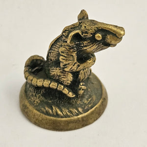 Bronze Rat or Mouse Figure Vintage c1980