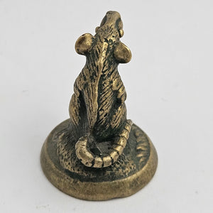 Bronze Rat or Mouse Figure Vintage c1980