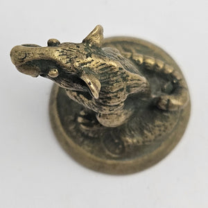 Bronze Rat or Mouse Figure Vintage c1980