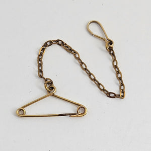 9k Gold Safety Clip Clasp Findings for Brooch or Pendant Vintage Art Deco