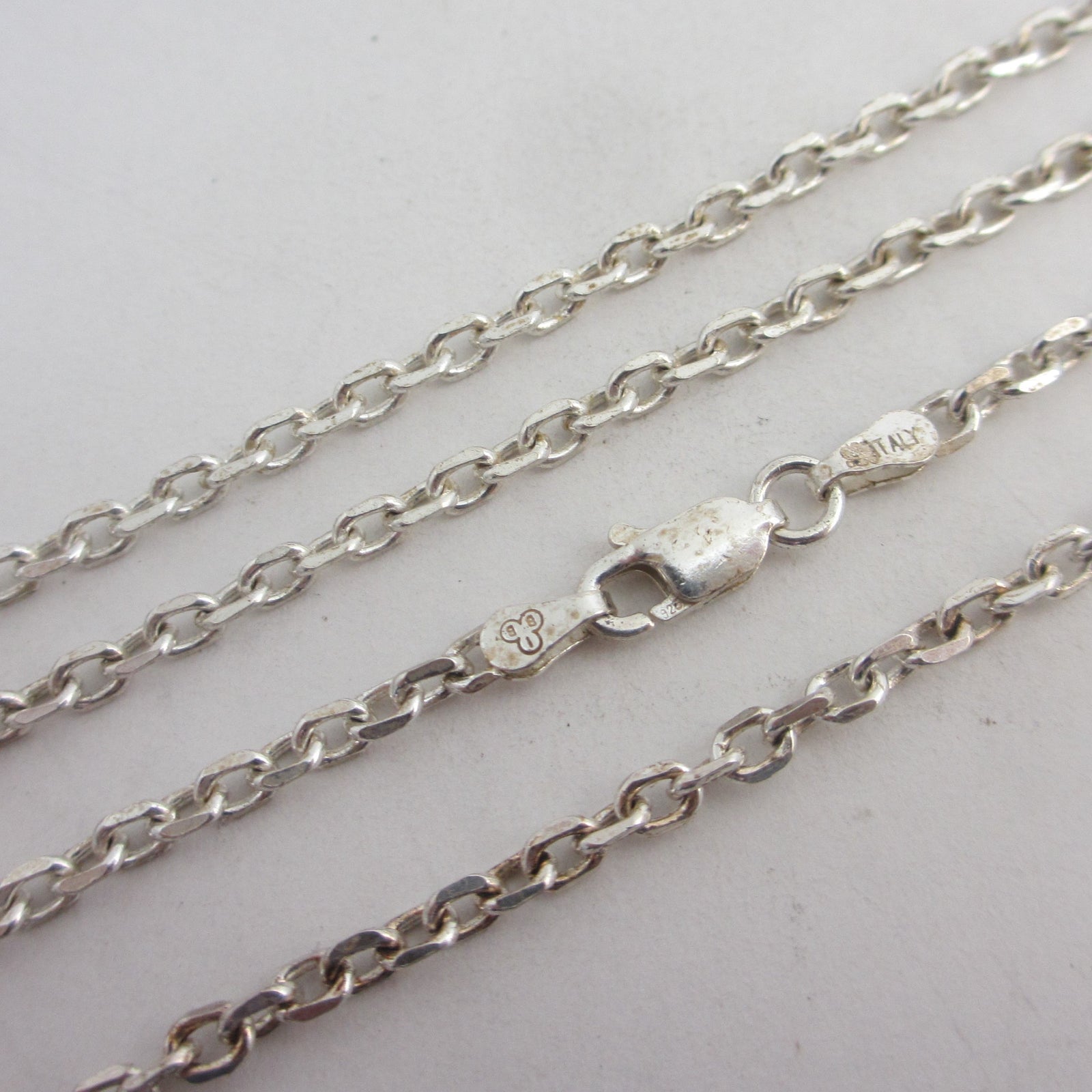 Sterling Silver Chain Necklace 56.4cm / 22.2" Vintage c1980