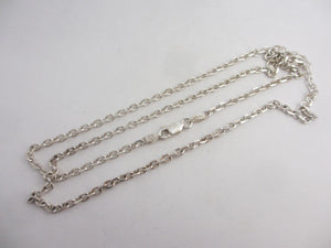 Sterling Silver Chain Necklace 56.4cm / 22.2" Vintage c1980