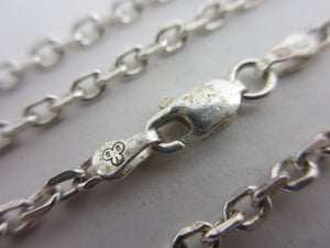 Sterling Silver Chain Necklace 56.4cm / 22.2" Vintage c1980