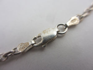 Sterling Silver Chain Necklace 56.4cm / 22.2" Vintage c1980