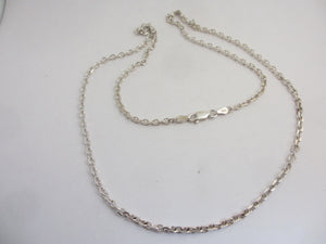Sterling Silver Chain Necklace 56.4cm / 22.2" Vintage c1980
