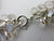 Multi Cabochon Moonstone Drops in Sterling Silver Pendant Charm Bracelet Vintage c1980