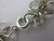 Multi Cabochon Moonstone Drops in Sterling Silver Pendant Charm Bracelet Vintage c1980