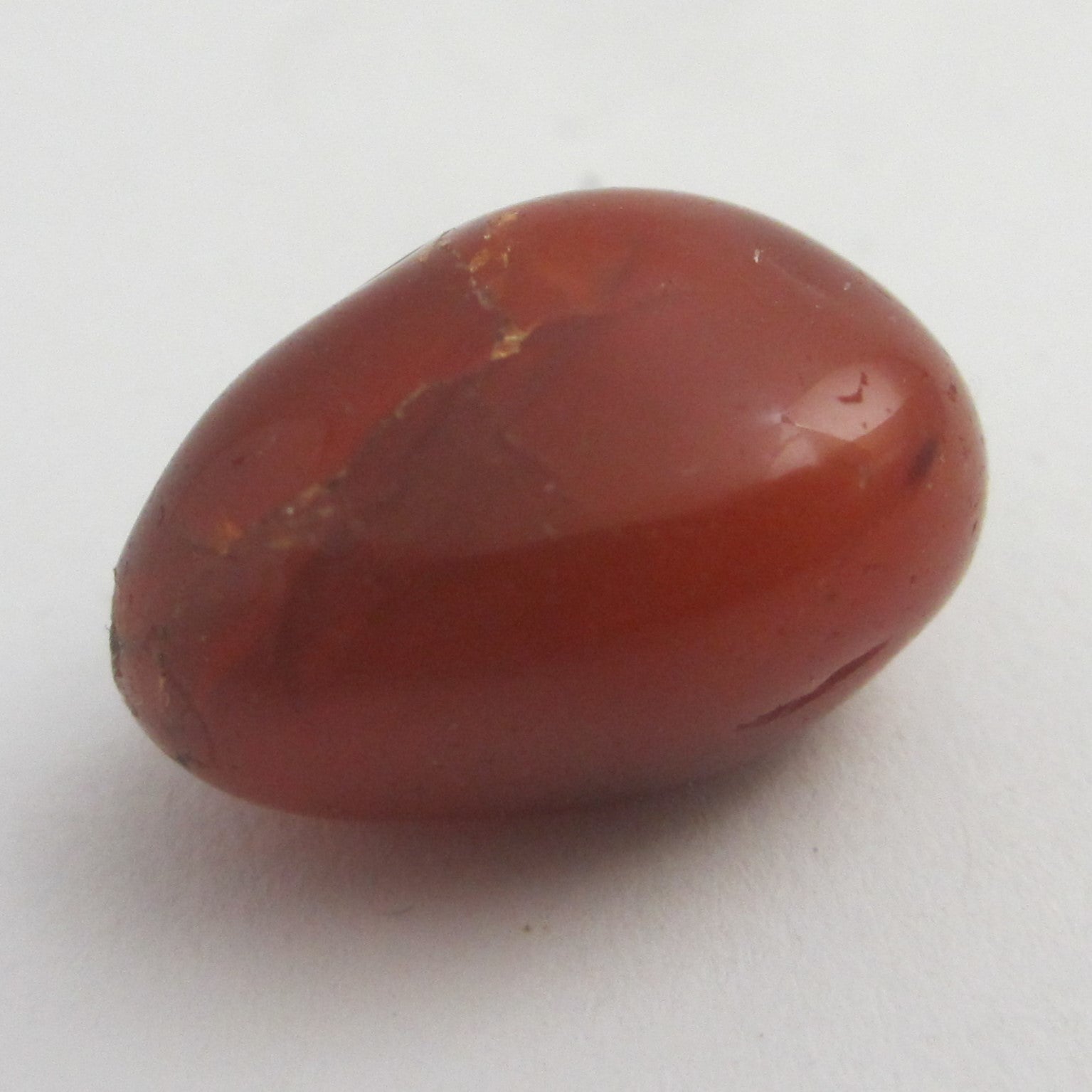 Carnelian Stone Bead Pendant Vintage Art Deco c1920