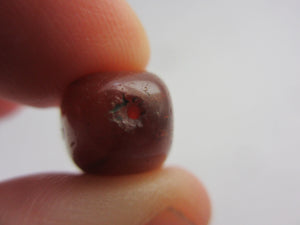 Carnelian Stone Bead Pendant Vintage Art Deco c1920
