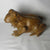 Carved Walnut Frog or Toad Figure Vintage c1970