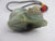 Carved Jade Elephant Cinnabar Lacquer Bead Pendant Charm Fob Vintage Art Deco