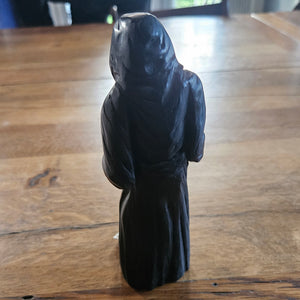 Grim Reaper Contemporary Carved Wood and Antler Vintage
