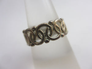 Celtric Knot Sterling Silver Ring Vintage c1980