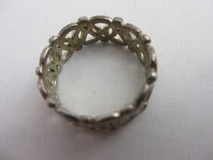 Celtric Knot Sterling Silver Ring Vintage c1980