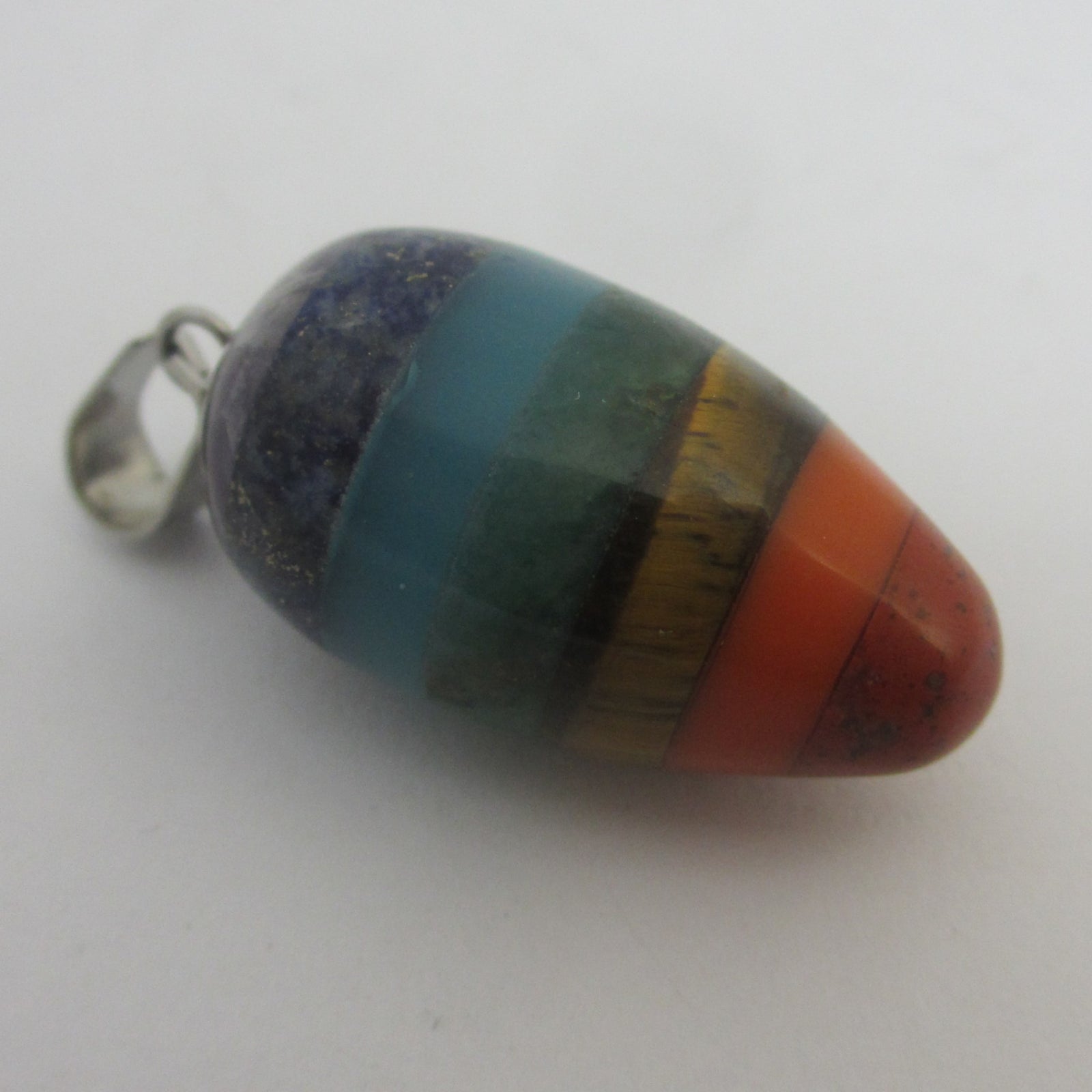 Chakra Crystal Pendant Sterling Silver Bale Vintage c1980