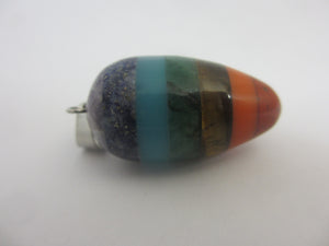 Chakra Crystal Pendant Sterling Silver Bale Vintage c1980