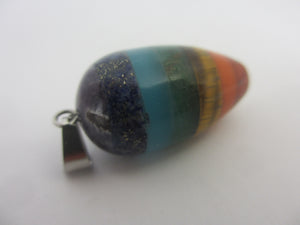 Chakra Crystal Pendant Sterling Silver Bale Vintage c1980