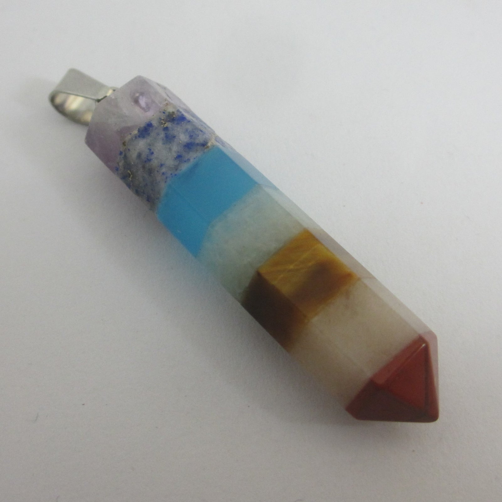 Chakra Crystal Pendant Sterling Silver Bale Vintage c1980