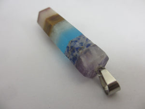 Chakra Crystal Pendant Sterling Silver Bale Vintage c1980
