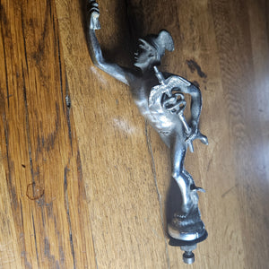 Chrome Metal Classical Roman God Car Mascot Vintage Art Deco