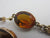 Citrine in 9k Gold Dangling Ear Pendant Earrings Vintage c1940