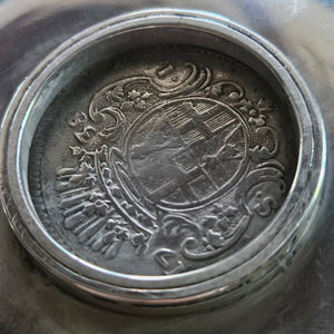 Pair of Coin Dishes Inscribed with a Horse Sterling Silver Vintage Art Deco c1920