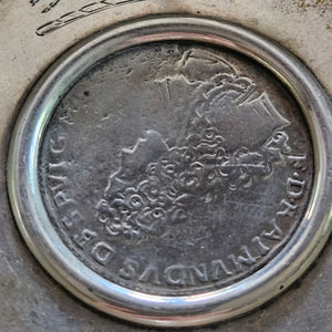 Pair of Coin Dishes Inscribed with a Horse Sterling Silver Vintage Art Deco c1920